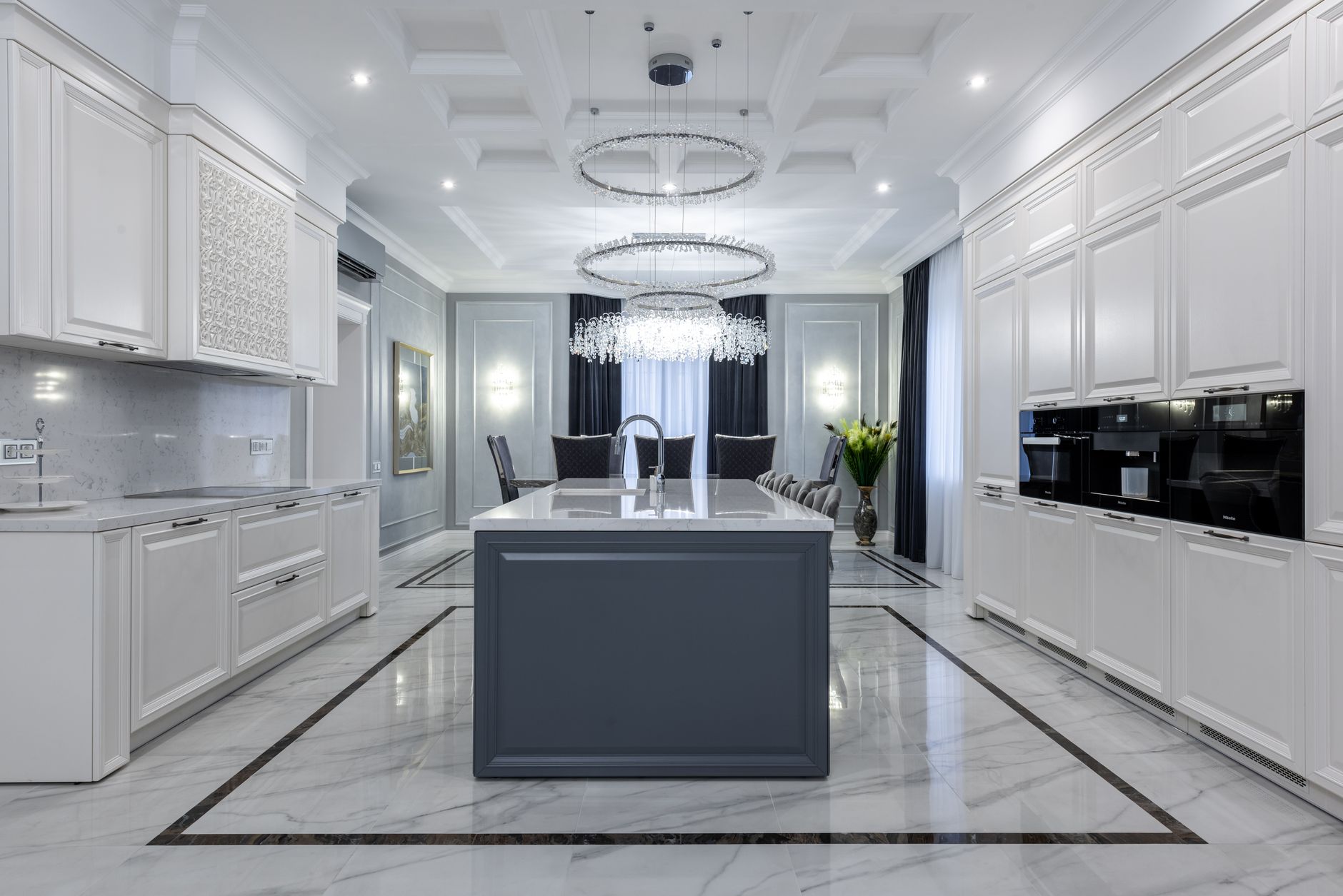 A bright contemporary kitchen with natural light